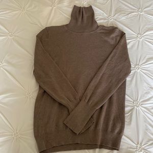 EUC Susina Brown/Grey Turtleneck Sweater